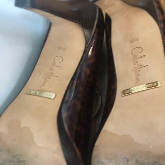Cole Haan Nike Air Tortoise Patent Peep Toe Pump - Picture 7 of 7